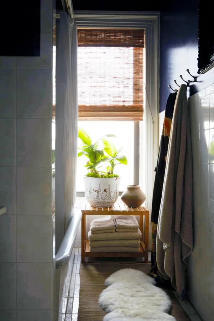 Translucent Shades Small Guest Bathroom Ideas